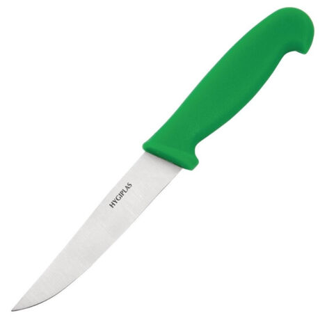 Couteau Pro à Légumes Vert 100 mm - Hygiplas