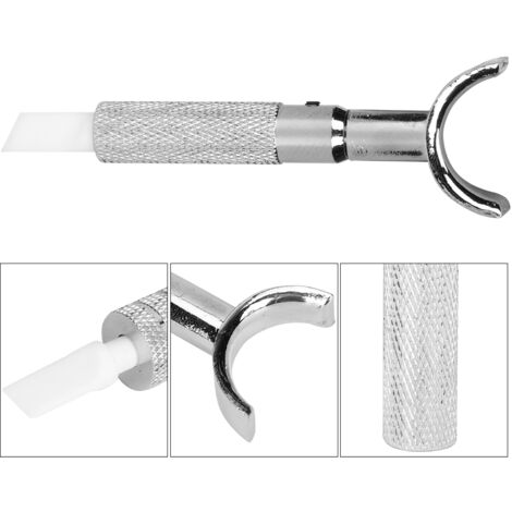 Couteau Rotatif pour Cuir avec Lame Céramique - Outil de Sculpture et Découpe Manuel DIY (Biseau 7mm)