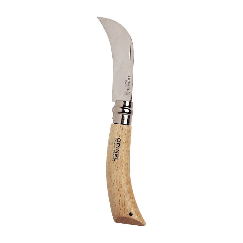 Opinel - O-SF08 Couteau Pliant Semi-incurvé Acier Inoxydable 8cm