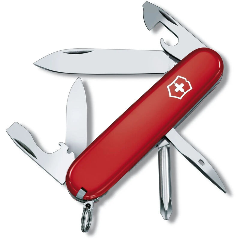 Couteau suisse Victorinox Tinker avec ouvre-boîte et tournevis 12 fonctions idéal pour les personnes en déplacement 1.4603.B1 62 grammes sous blister.