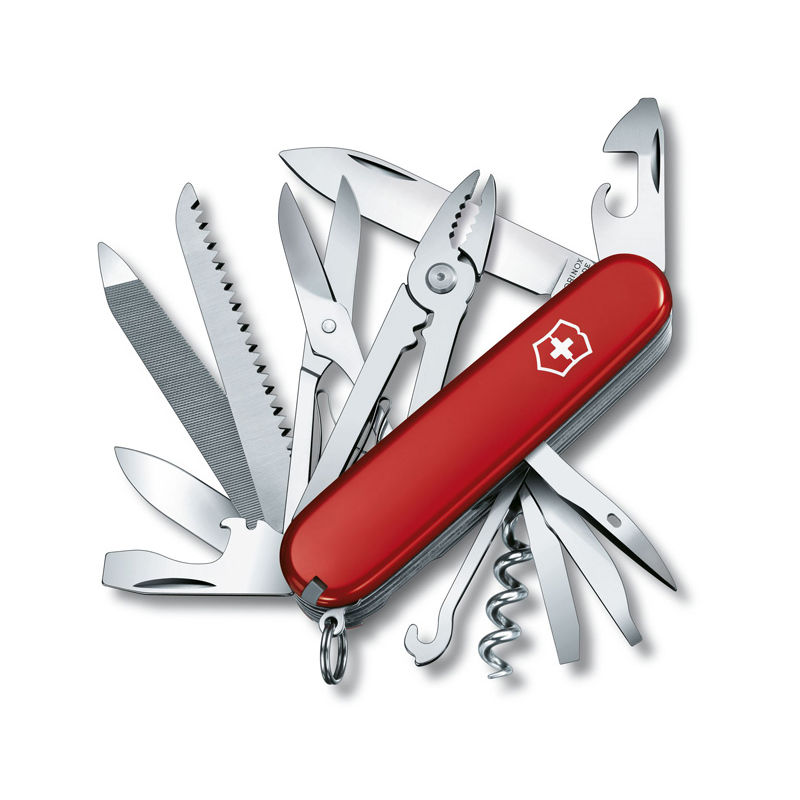 Couteau suisse Victorinox Bricoleur avec pince combinée et ciseau 24 fonctions utiles pour tous les travaux rouge 1.3773