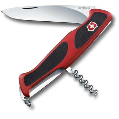 Couteau suisse Victorinox Rangergrip 52 5 fonctions lame rouge et noire verrouillable manche synthétique 0.9523.C