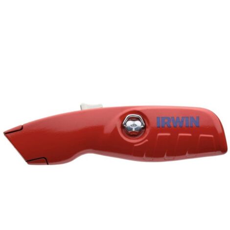 COUTEAU TRAPÉZOÏDAL DE SÉCURITÉ IRWIN AVEC LAME RÉTRACTABLE