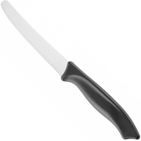 Couteau utilitaire dentelé 105/215 mm - noir