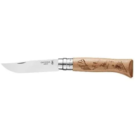 Couteau Vélo - Tradition N°8 Gravure Sport - Opinel