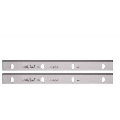 Couteaux à raboter Metabo HSS-18%W 304x25x3mm / 4 fentes HC 300 2 pièces