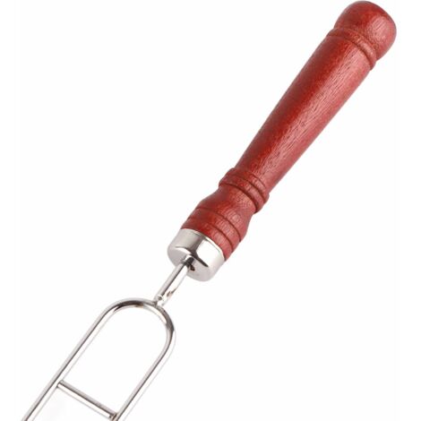 Couteaux BBQ et Thermomètre Alimentaire Premium,Kit Épique,Profitez des grillades de Qualité avec 6 Fourchettes Inox et 2 Brosses Silicone Thermomètre Professionnel Cuisine,Fourchette et Thermomètre B