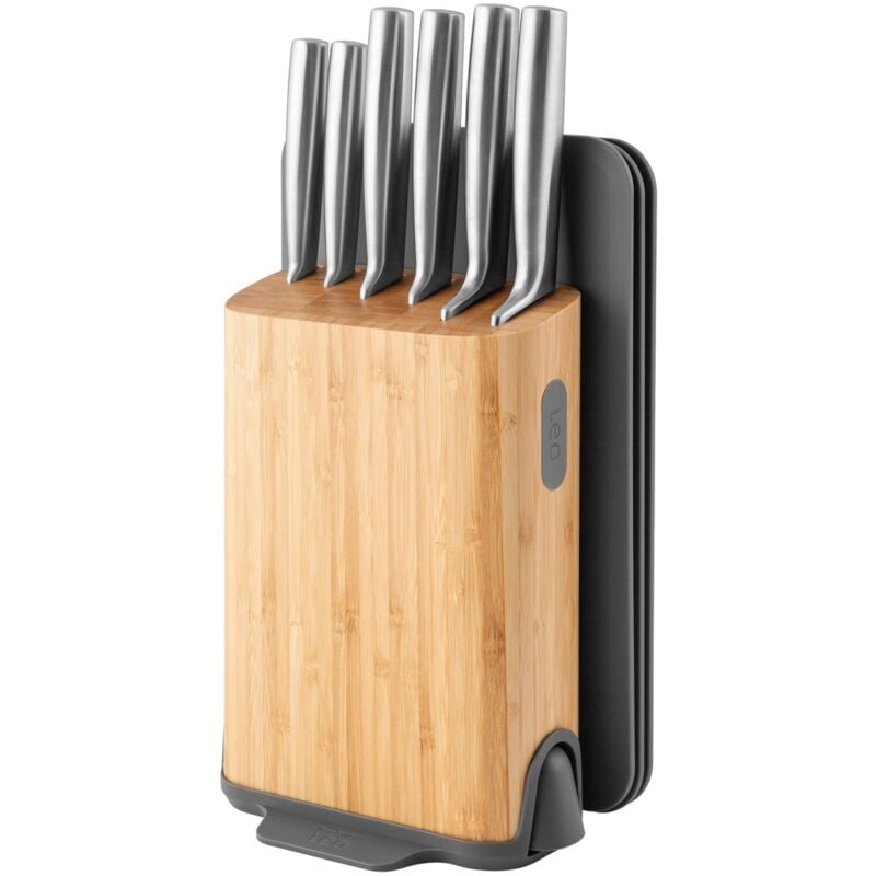 Berghoff - Bloc de 6 couteaux + 3 planches à découper + aiguiseur intégré 3950370