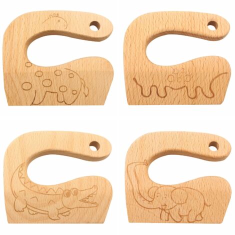 couteaux de cuisine en bois pour enfants Couteaux de sécurité pour enfants Couteaux de cuisine en bois