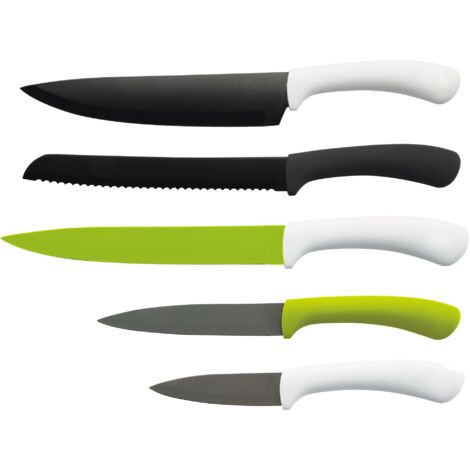 Couteaux San Ignacio 5pcs Vert Acier Inoxydable, Design Vert, Polyvalence Cuisine - San Ignacio