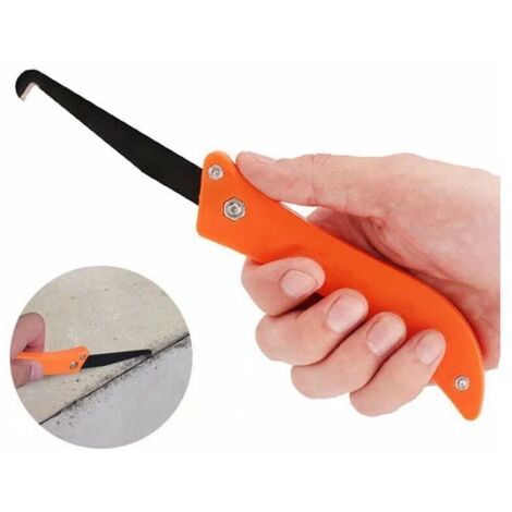 Couture Crochet Couteau Tuile Joint Outil Pliable Dépanneur Durable ABS + Acier Coulis Agent de Retrait Outil de Construction Tuile Beauté Couture pour une Ouverture Propre，15 Pièces Ora