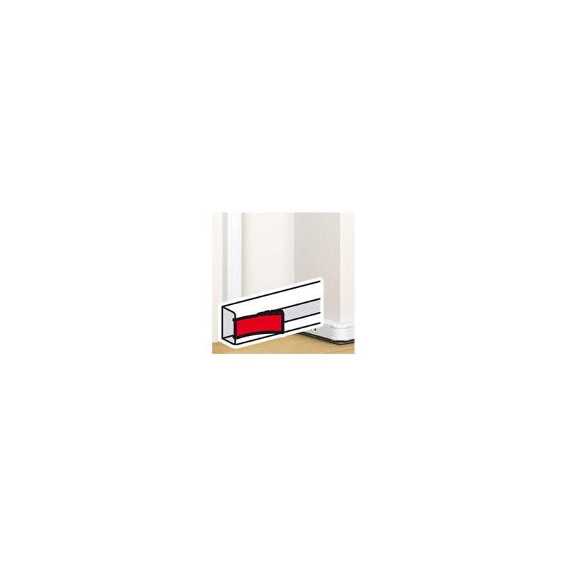 Couvercle pour goulotte à clipsage direct Mosaic 50x80mm/130mm/180mm blanc antimicrobien Legrand 075729