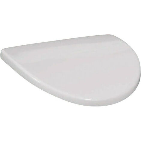 Couvercle, à charnières chromées, En Duroplast Blanc