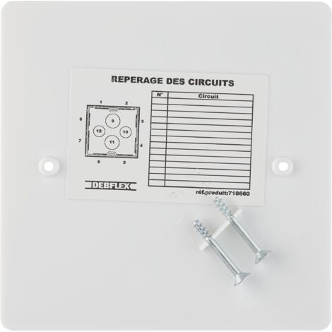 Couvercle à visser 120x120 mm pour boîte dérivation