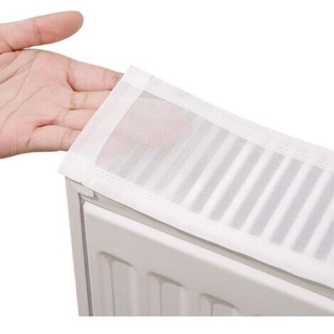 Couvercle Anti-poussière de radiateur en Tissu Respirant, Couverture de radiateur en Polyester pour éviter la surchauffe, chauffante pour Armoire, 100 cm