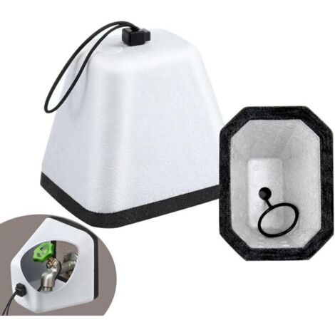 Couvercle Antigel pour Robinet Extérieur Mousse Blanche.Grand Housse de Protection Imperméable pour Robinet.Housse Isolante Extérieure Jardin Protection Contre Le Gel en Hiver Vent Résistant