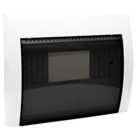Couvercle Ave 8 modules avec porte fumée blanc 53T08BG