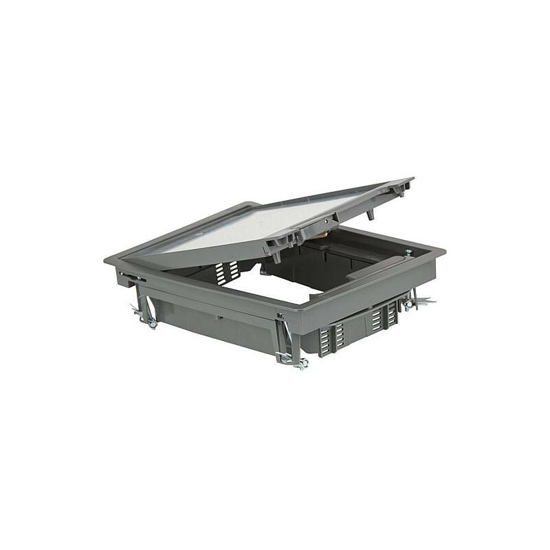 Couvercle battant rectangulaire gris, 192x267 mm