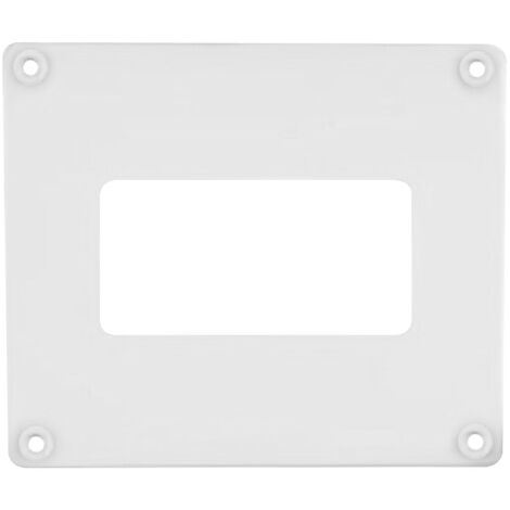 Couvercle blanc pour tuyaux de ventilation rectangulaires en abs blanc 190 x 160 mm