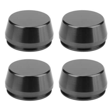 Couvercle central de jante universel - 4 pièces, 56 mm, aluminium noir