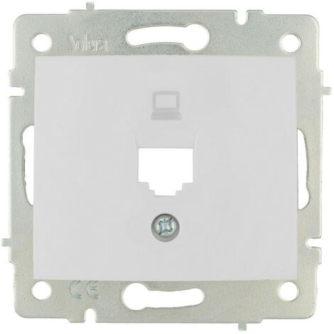 COUVERCLE + CHASSIS POUR RJ45 S.EUROPA  DATA SOCKET SOLERA