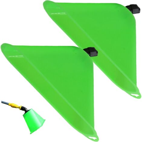 Couvercle Coupe-Vent de pulvérisateur 2 pièces, Capot Anti-Vent Mauvaises Herbes, Remplacement buse pelouse Ventilateur en Forme Corne pour Jardin extérieur, t -
