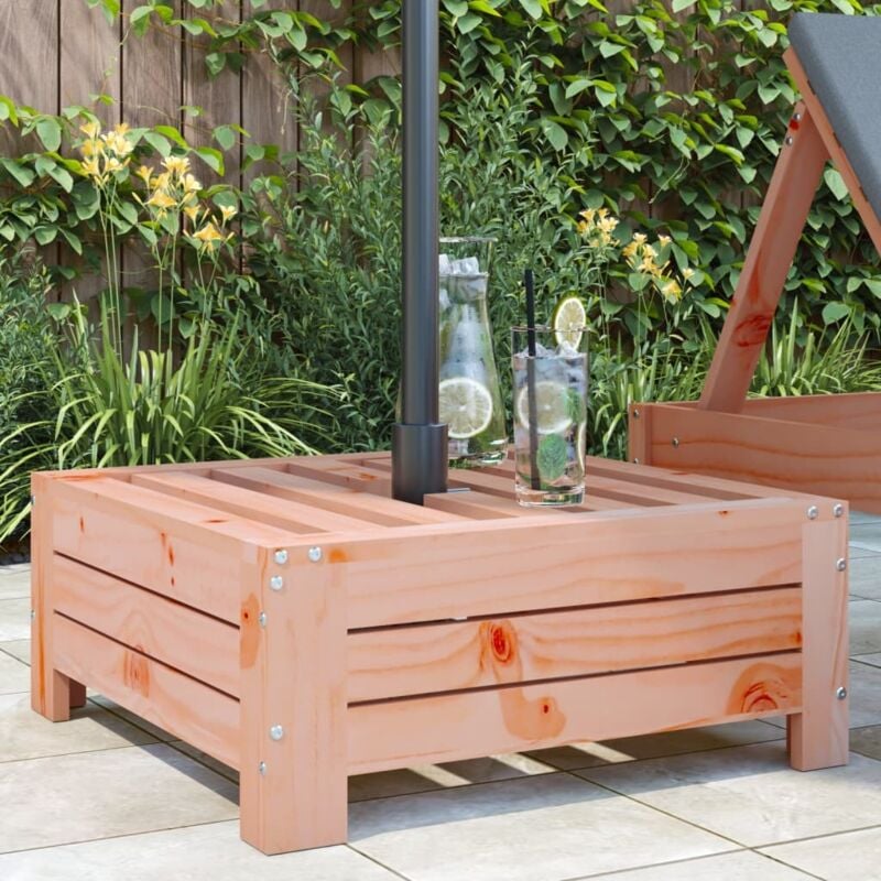 Couvercle de base de parasol bois massif de douglas Vidaxl