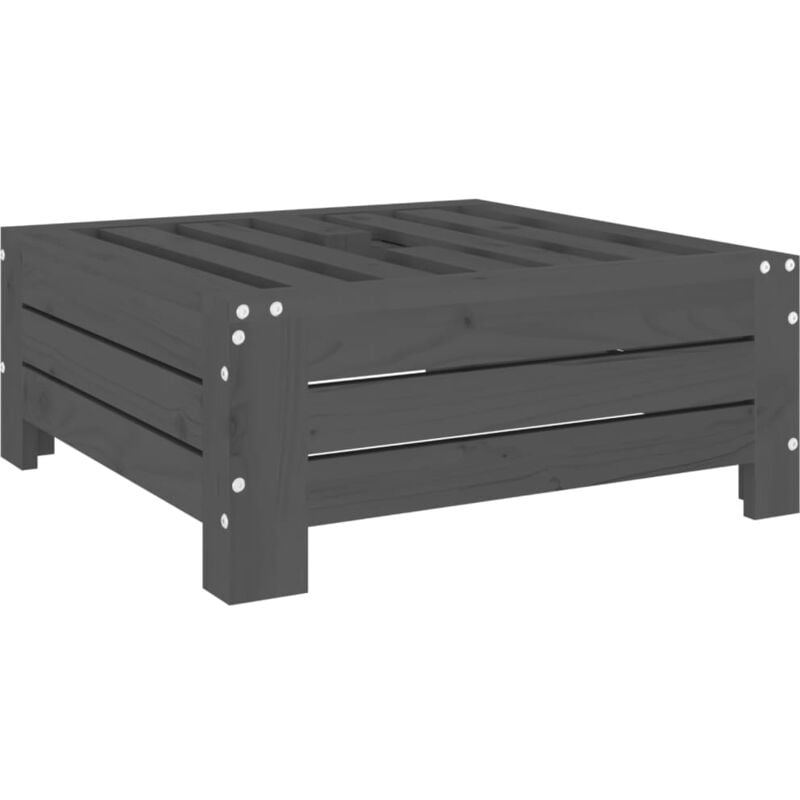 Couvercle de base de parasol gris bois massif de pin Vidaxl