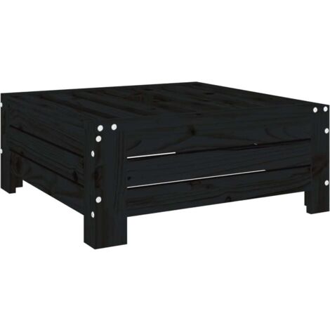 Couvercle de base de parasol noir bois massif de pin CFW37822