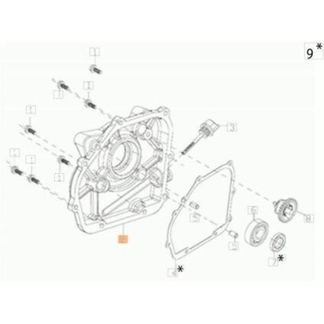 COUVERCLE DE BASE EMAK ORIGINAL L66151803