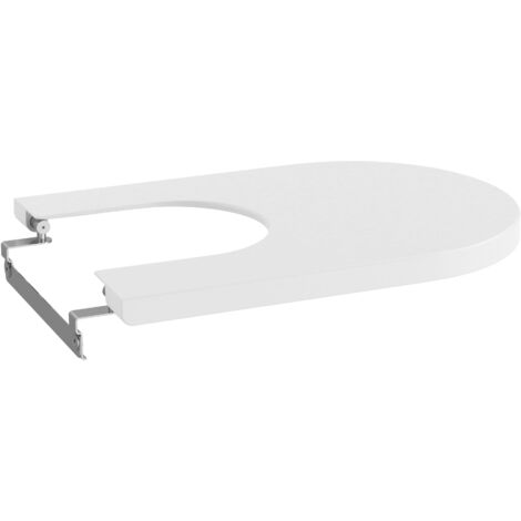 Couvercle de bidet SUPRALIT® avec goutte d'eau amortie ROUND INSPIRA - ROCA Couleur : Blanc mat