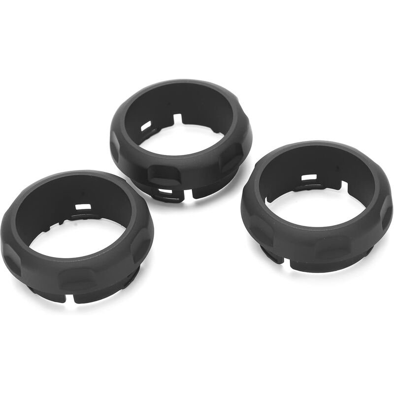 Couvercle de bouton de climatisation, anneau de bouton de commutateur de climatisation 3 pièces, adapté à la décoration de bouton de climatisation