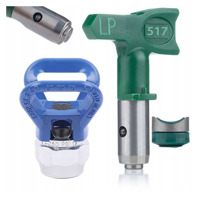 Copriugello Rosfix FFLP 246215 + ugello di verniciatura a bassa pressione LP 517 per unità di verniciatura