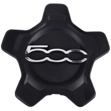 Couvercle de Capuchon Centre Roue Voiture pour 500X 2016-2022 6AN68LXHAA Cache-PoussièRe Accessoires Noir