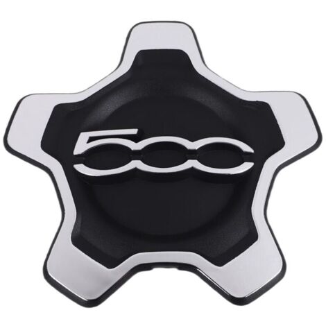 Couvercle de Capuchon Centre Roue Voiture pour 500X 2016-2022 6AN69LXHAA Cache-PoussièRe Accessoires Argent
