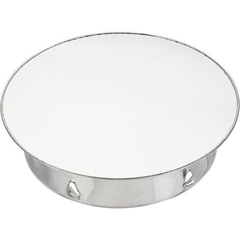 Couvercle de cheminée, étanchéité réglable, couvercle de trou rond, adapté aux tuyaux de diamètre 160 mm, argent