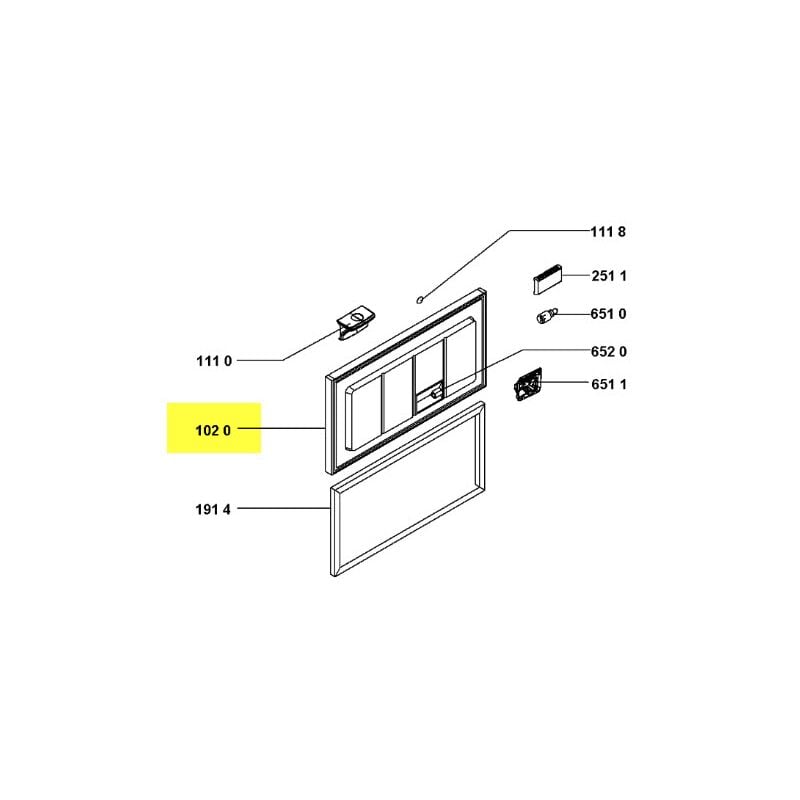 Whirlpool - couvercle de congelateur coffre pour congelateur ...