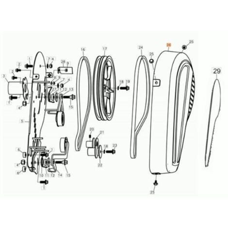 COUVERCLE DE COURROIE EMAK ORIGINAL CARTER AR L66151657