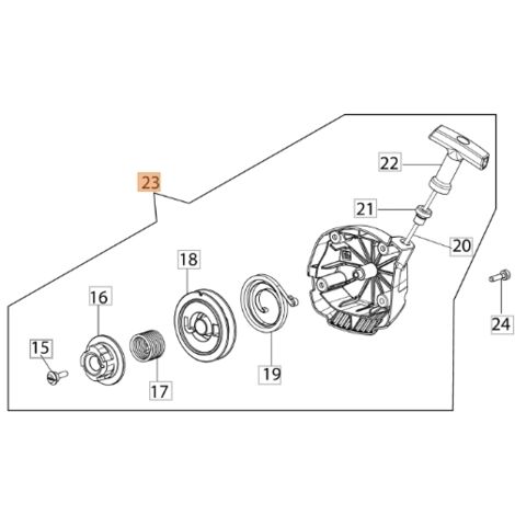 Couvercle de démarrage pour débroussailleuse modèles BC350S BC350T 61402091R OLEOMAC