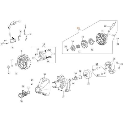 COUVERCLE DE DÉMARREUR ORIGINAL EMAK 61402089R