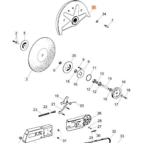 COUVERCLE DE DISQUE ORIGINAL EMAK 52010216AR