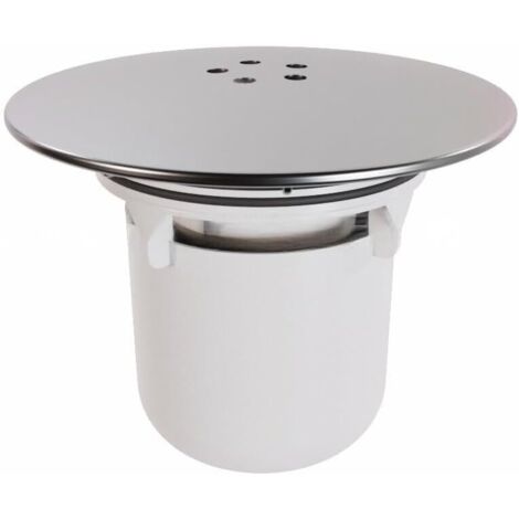 Couvercle de douche, diamètre 115 mm, couvercle de bonde ABS amovible, évacuation rapide, facile à nettoyer, blanc