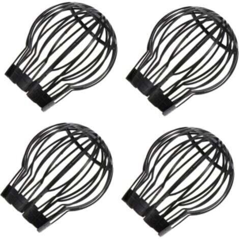 Couvercle de drain anti-bouchon en plastique – Lot de 4 filtres mailles pour évier, siphon de sol, gouttière et bain