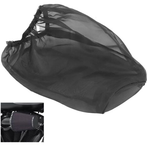 Couvercle de filtre à air anti-poussière universel noir L pour Harley Kawasaki Suzuki Honda Yamaha