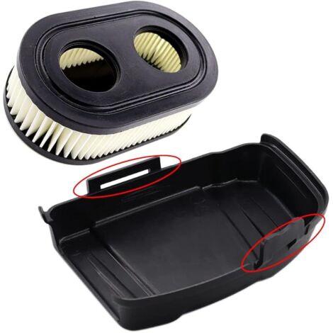 Couvercle de filtre à air avec filtre à air pour tondeuse à gazon Briggs & Stratton 650EXI 675EXI 675IS Remplace 594575, 798452