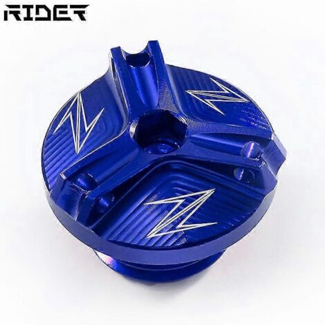 Couvercle de filtre à huile pour moto Kawasaki Z900 Z650 Z800 Z400 Z1000 Z1000r Z1000sx Z 900rs - Accessoires de protection M20  2,5 - Bleu