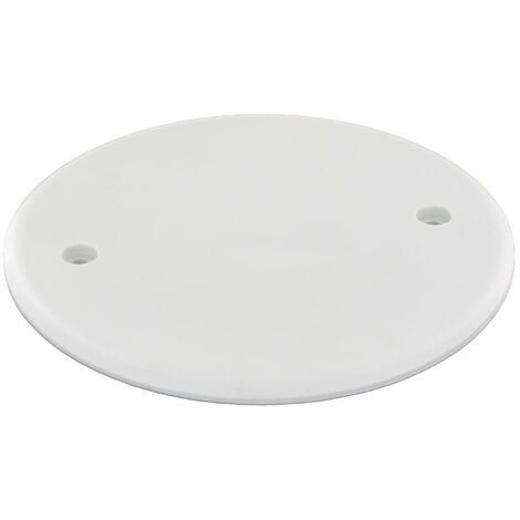 Couvercle de finition plein Ø120 mm entraxe 78 mm – Obturateur avec caches de protection – Pour faux-plafond sécurisé – BLM