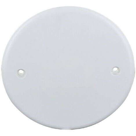 Couvercle de finition plein Ø85 mm entraxe 60 mm – Polypropylène blanc pour finition esthétique – Boîte de dérivation – BLM