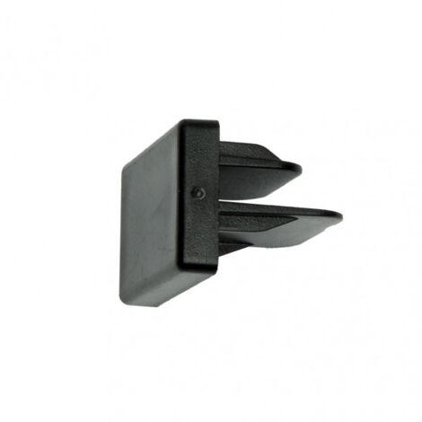 Couvercle de fixation de rail pindal noir 2x3,3x0,3 cm