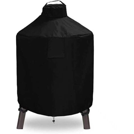 couvercle De Four Rond Avec Couverture Impermable  L'eau Pour Barbecue Coupe - Vent Extrieur Portatif